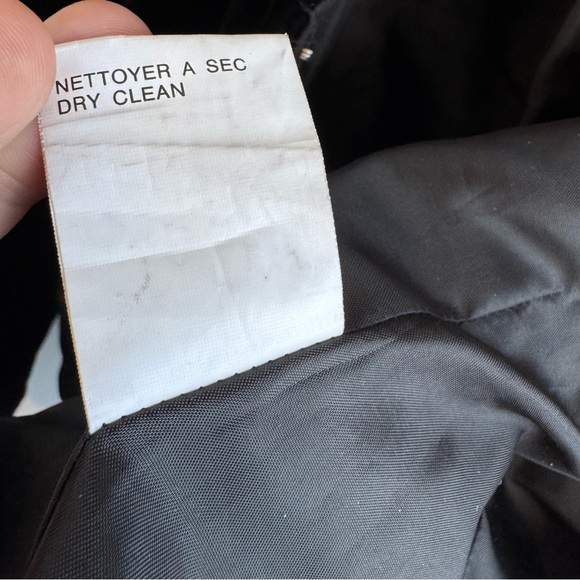 Vintage Le Chateau Fitted Velvet Jacket Sz S Black Silk Blend Blazer Hook & Eye - Picture 13 of 13
